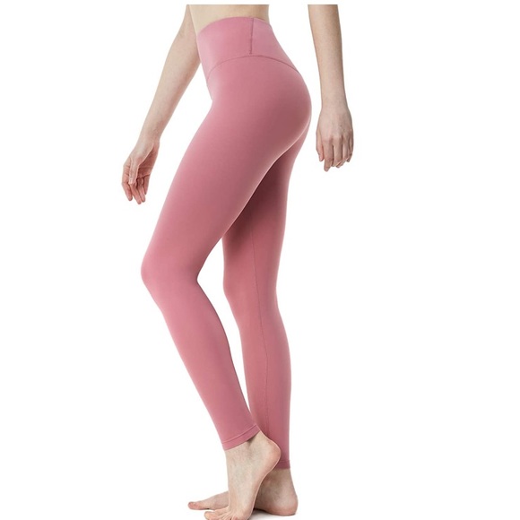 TSLA Pants - Mid/High Waist Pink Leggings